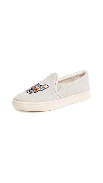 Shop Soludos Frenchie Slip On Sneakers In Light Gray