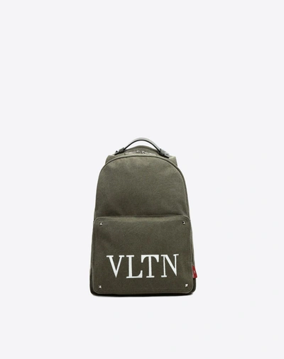 Shop Valentino Vltn Backpack In Military Green