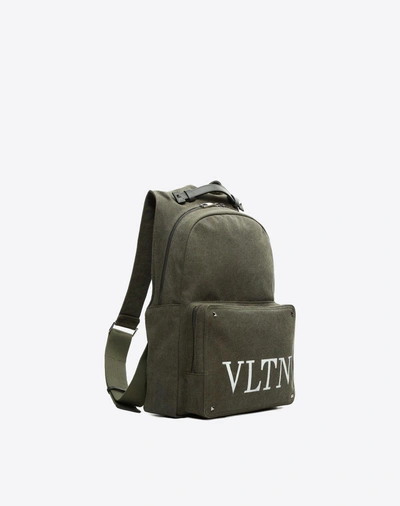 Shop Valentino Vltn Backpack In Military Green