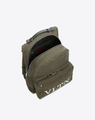 Shop Valentino Vltn Backpack In Military Green