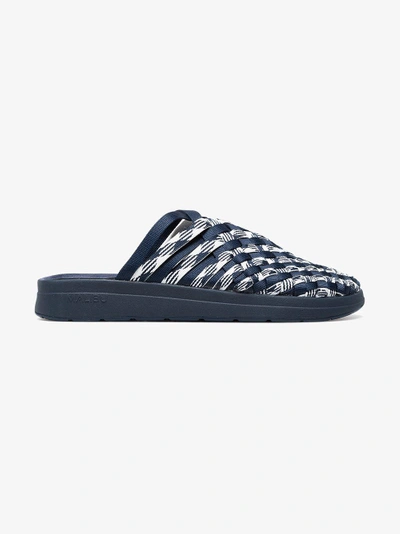Shop Missoni Navy Blue Malibu Sandals
