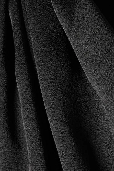 Shop Jason Wu Embellished Satin Halterneck Top In Black