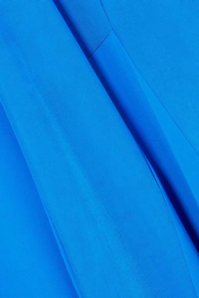 Shop Esteban Cortazar Paneled Stretch-jersey Midi Dress In Cobalt Blue