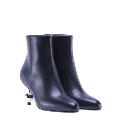 Shop Marni Sculpted Heel Ankle Boots In Black
