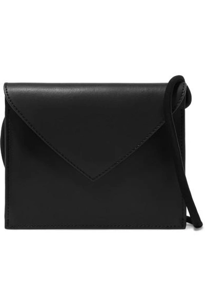 Shop Elizabeth And James Pen Pal Textured-leather Belt Bag In Black