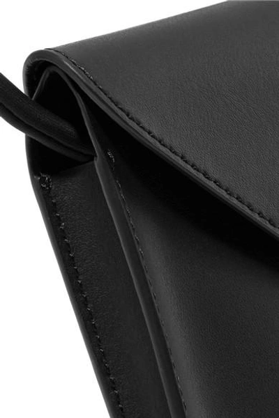 Shop Elizabeth And James Pen Pal Textured-leather Belt Bag In Black