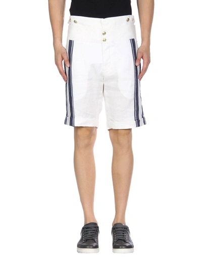 Shop Pierre Balmain Shorts & Bermuda In White