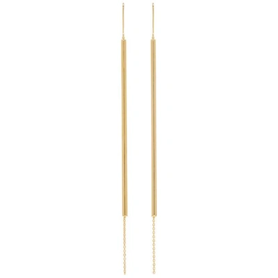 Shop Loewe Gold Stick Earrings In 8130 Gold