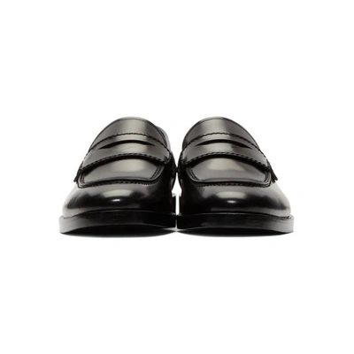 Shop Lanvin Black Classic Loafers In 10