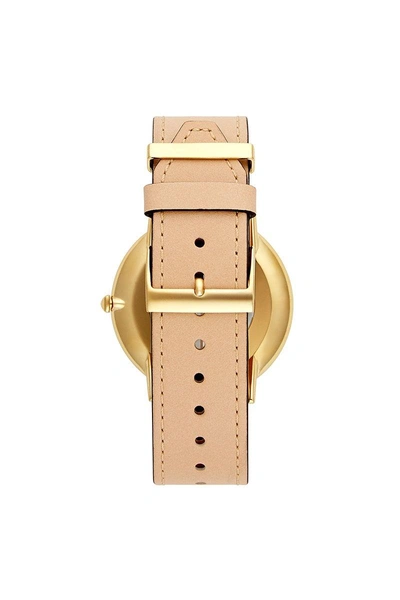 Shop Rebecca Minkoff Major Gold Tone Vanchetta Strap Watch, 40mm In Silver