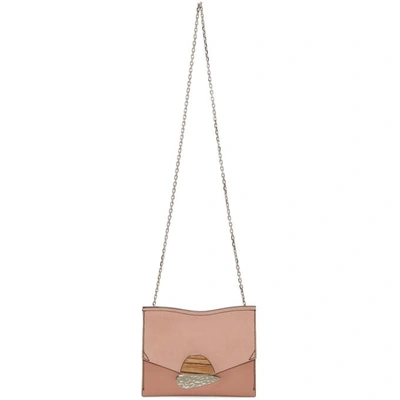 Shop Proenza Schouler Pink Small Curl Chain Bag