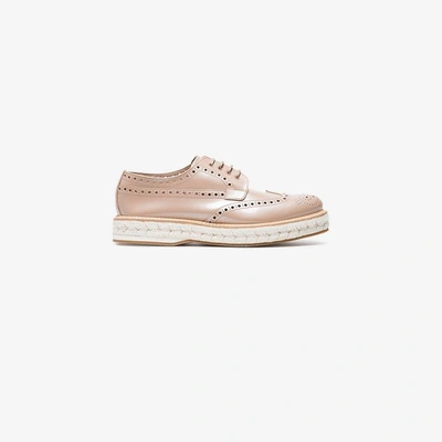 Shop Church's Pink Tamsin Patent Leather Brogues In Pink&purple