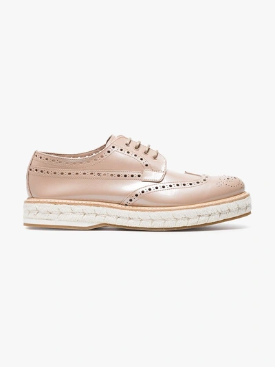 Shop Church's Pink Tamsin Patent Leather Brogues In Pink&purple