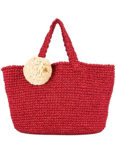 Shop 711 Juliette Malibu Beach Bag In Red