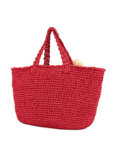 Shop 711 Juliette Malibu Beach Bag In Red