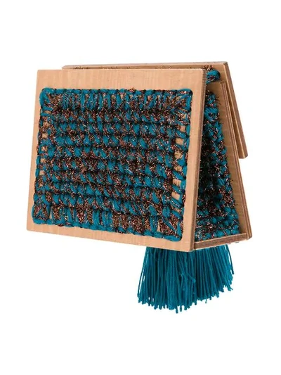 Shop 711 Antoine Copacabana Clutch In Blue