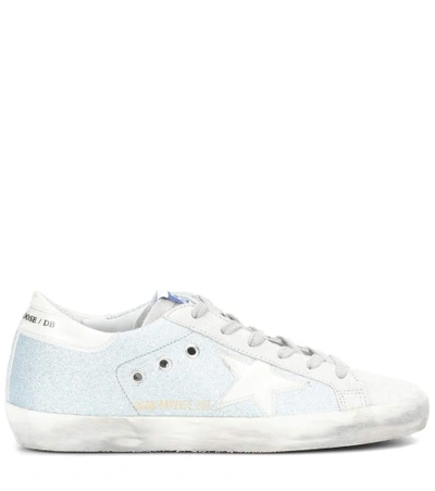 Shop Golden Goose Exclusive To Mytheresa.com - Superstar Leather Sneakers In Blue
