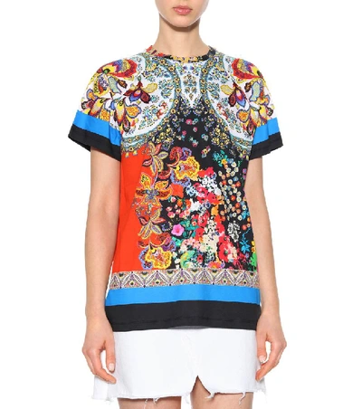 Shop Etro Floral-printed Cotton T-shirt
