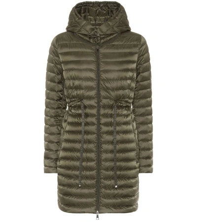 Shop Moncler Barbel Down Coat In Green