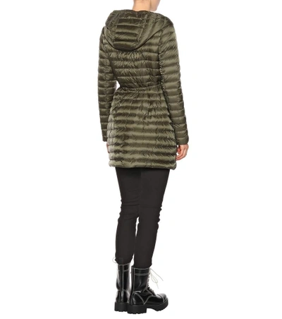 Shop Moncler Barbel Down Coat In Green