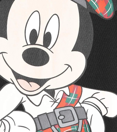 Shop Christopher Kane Mickey Mouse® Cotton T-shirt In Llack