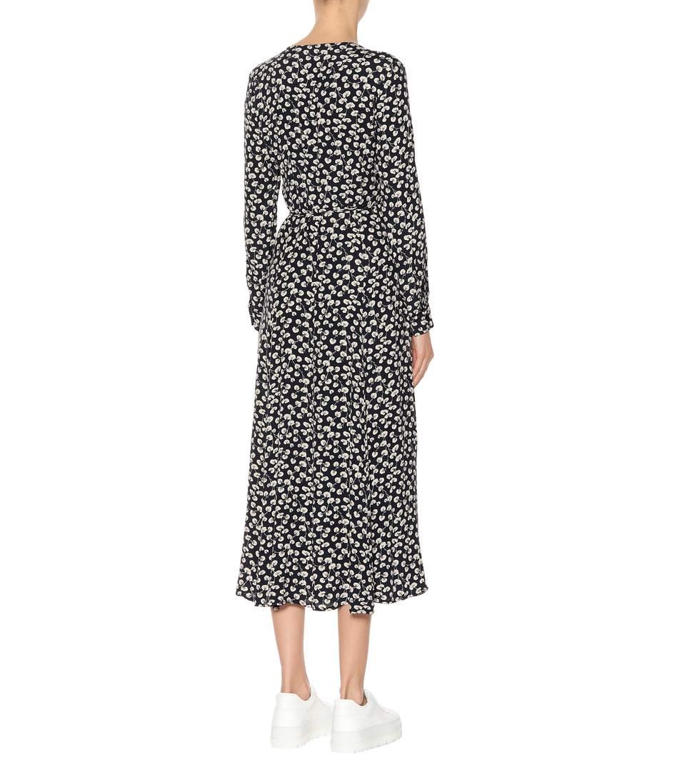 ganni roseburg wrap dress