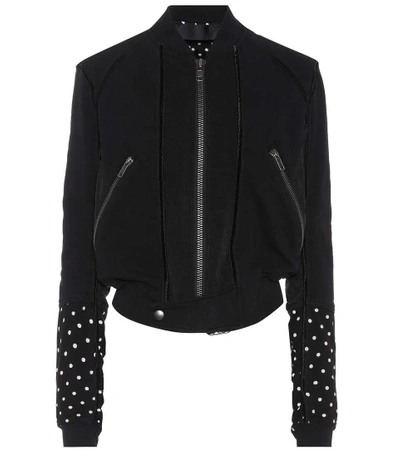 Shop Haider Ackermann Cotton Bomber Jacket In Black