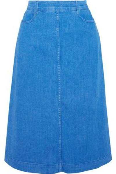Shop Stella Mccartney Denim Skirt In Mid Denim