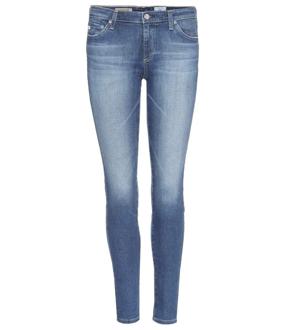 Ag The Legging Mid-Rise Skinny Jeans In Blue | ModeSens