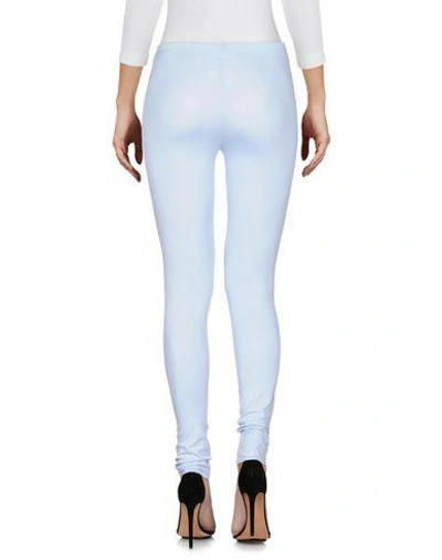 Shop Mm6 Maison Margiela Leggings In Sky Blue