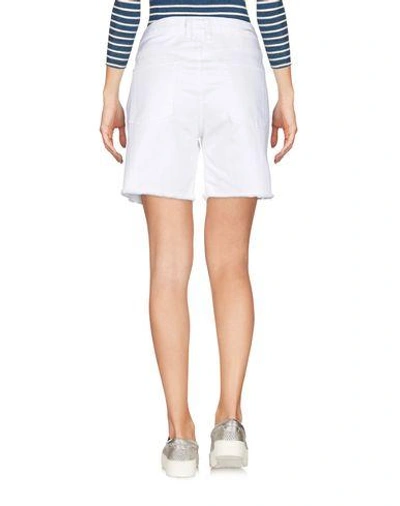 Shop Current Elliott Denim Shorts In White