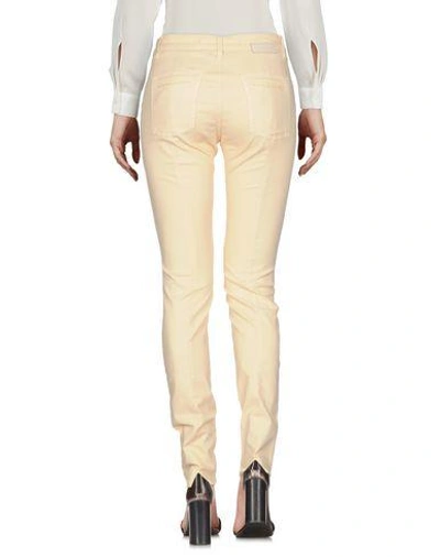 Shop Jeckerson Casual Pants In Light Yellow
