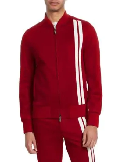 Shop Valentino Track Jacket In Red