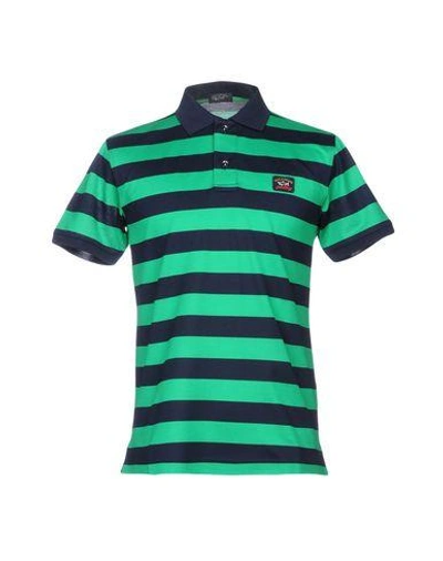 Shop Paul & Shark Polo Shirt In Green