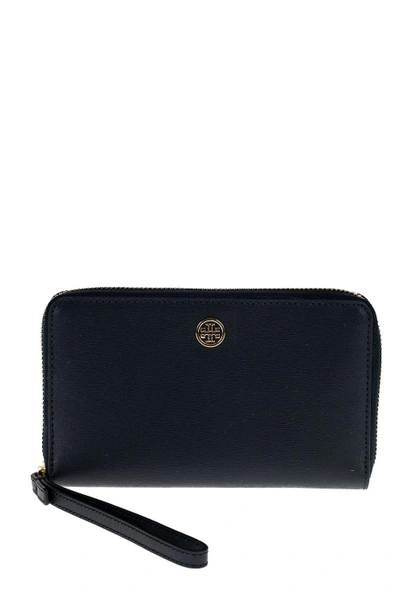 Shop Tory Burch Parker Smartphone Wristlet In Tory Navy