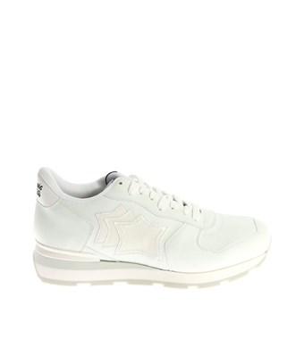 white leather sneakers with stars