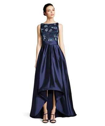 adrianna papell high low ball gown