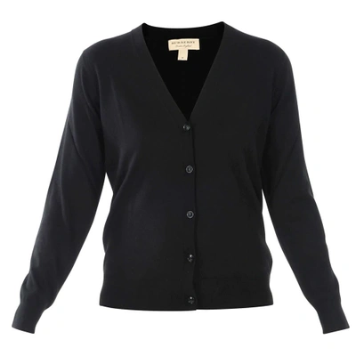 Shop Burberry Cardigan In Black