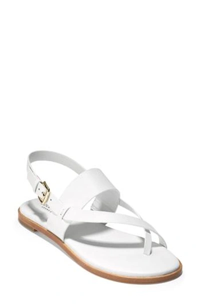 Shop Cole Haan Anica Sandal In White Leather