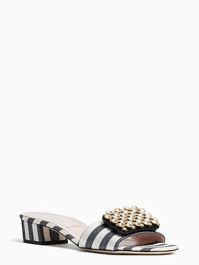 Shop Kate Spade Mazie Sandals In Black/cream