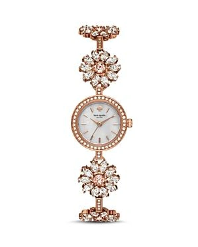 Shop Kate Spade New York Daisy Chain Watch, 20mm In White/rose Gold