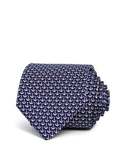 Shop Ferragamo Anchor Classic Tie In Navy