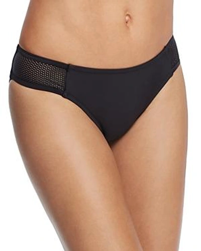 Shop Profile Blush By Gottex Sand Tropez Mesh Side Bikini Bottom In Black