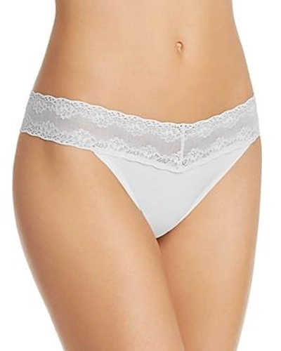 Shop Natori Bliss Perfection Thong In Frost