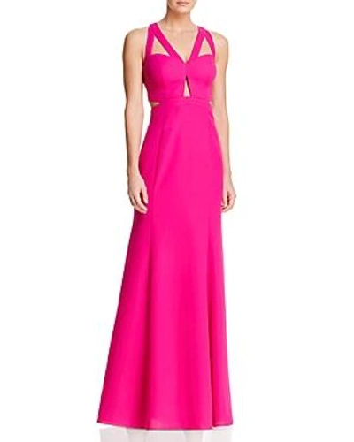 Shop Decode 1.8 Strap-detail Gown - 100% Exclusive In Fucshia