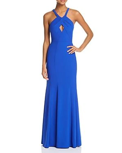 Shop Decode 1.8 Keyhole Gown In Royal
