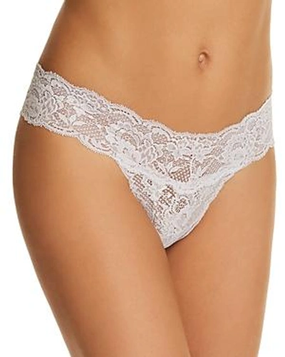 Shop Cosabella Never Say Never Cutie Low-rise Thong In Lilac Cloud
