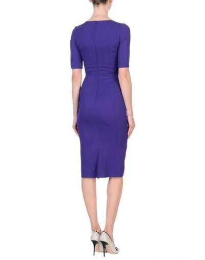 Shop Peter Pilotto Knee-length Dress In Purple