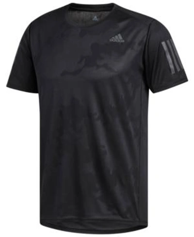 Shop Adidas Originals Adidas Men's Response Climacool Camo-print T-shirt In Black