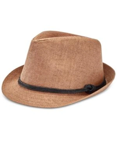 Shop Levi's Men's Paper Straw Vintage-inspired Fedora Hat In Brown